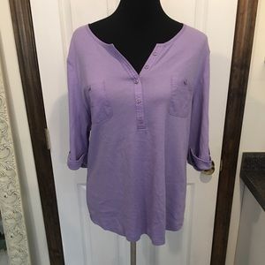 Purple stretchy blouse